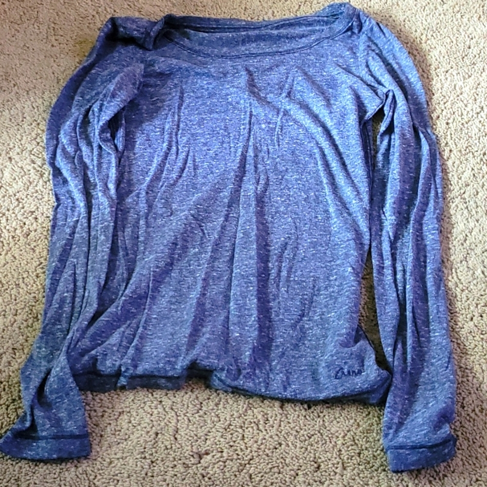 Blue long sleeve t-shirt